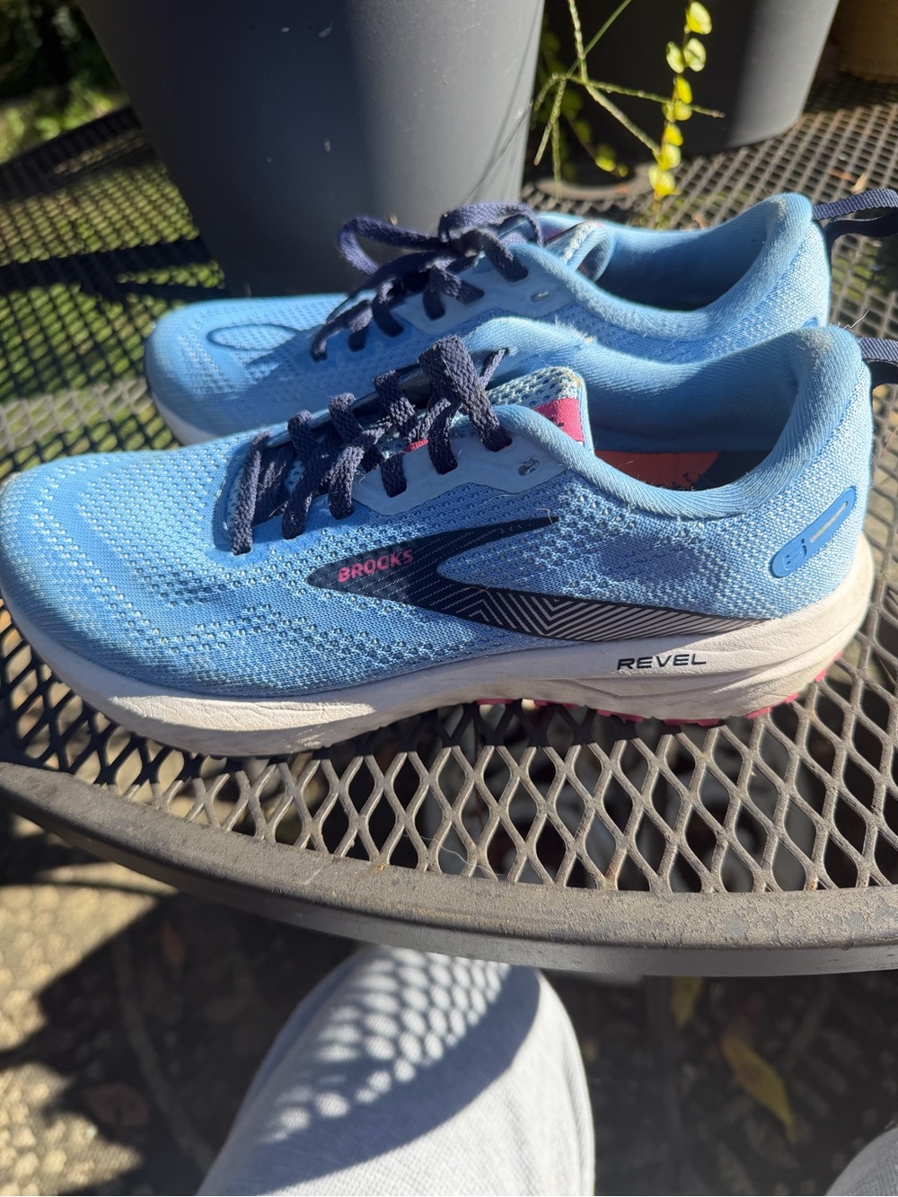 Brooks Women's Revel Running Shoes - Sky Blue with Navy Accents